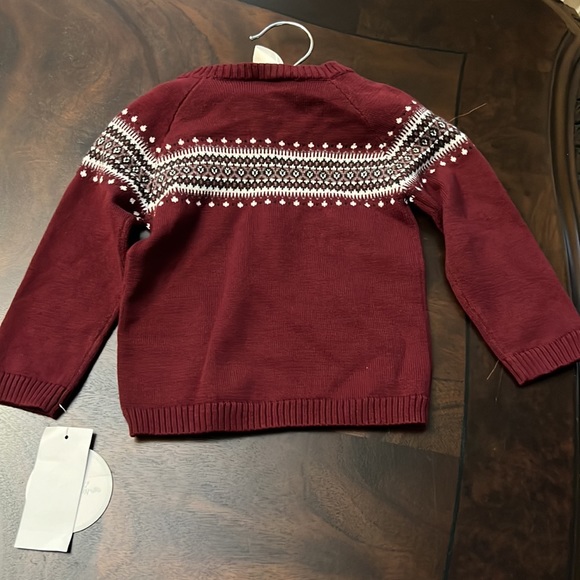 Edgehill Collection Baby Boys Fair Isle Long Sleeve Sweater & Pants Set - Picture 5 of 11